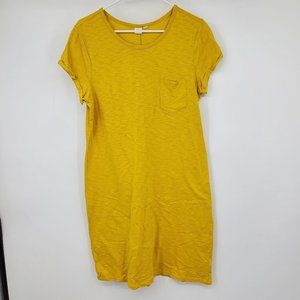 Gap Short Sleeve Pocket Tee Short Sleeved Yellow Dress Size Large